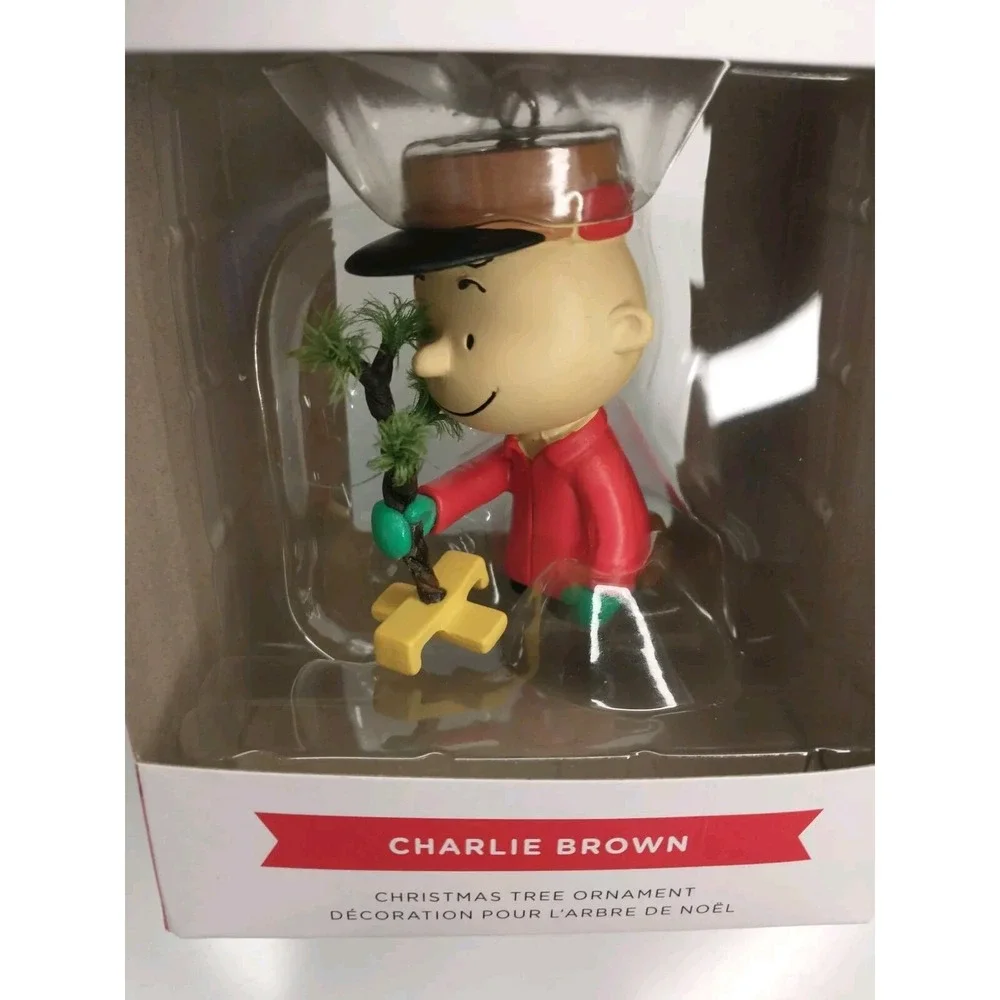Peanuts Charlie Brown  With Tree Branch Ornament New‎ In Box